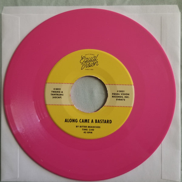 Bitter Branches - Along Came A Bastard b/w Fraudulent )PINK VINYL 7") | Mint (M) Mint (M)-