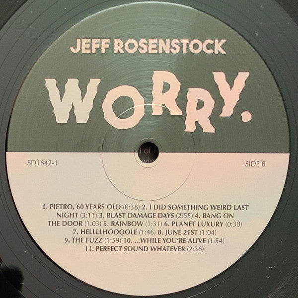 Worry. *DINGED* (VINYL) | Mint (M) Excellent (EX)-