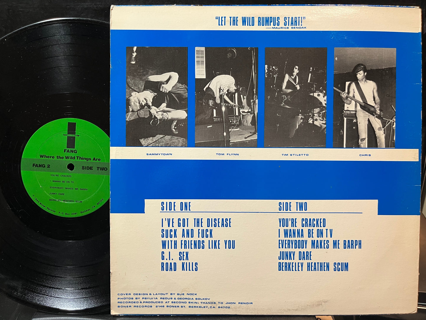 Fang - Where The Wild Things Are (VINYL LP BONER FANG 2) | USED Excellent (EX) Excellent (EX)--