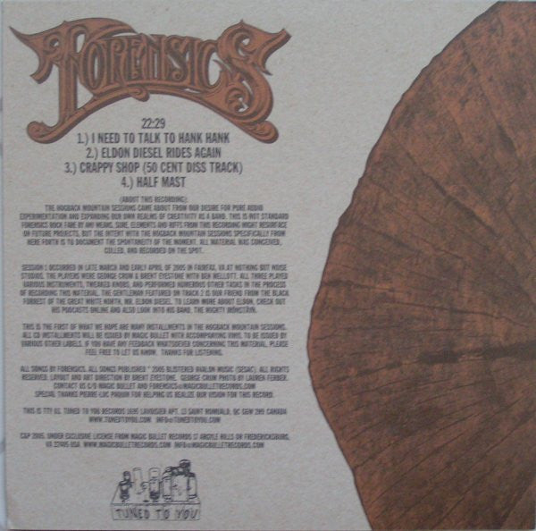 Forensics (2) - Hogback Mountain Sessions Vol. 1 (VINYL) | Near Mint (NM or M-)--
