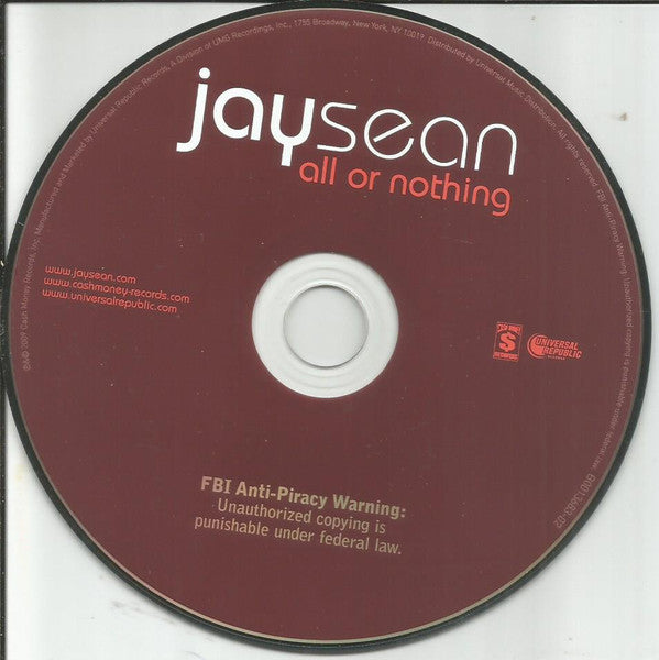 Jay Sean - All Or Nothing (CD) | Near Mint (NM) Near Mint (NM)-
