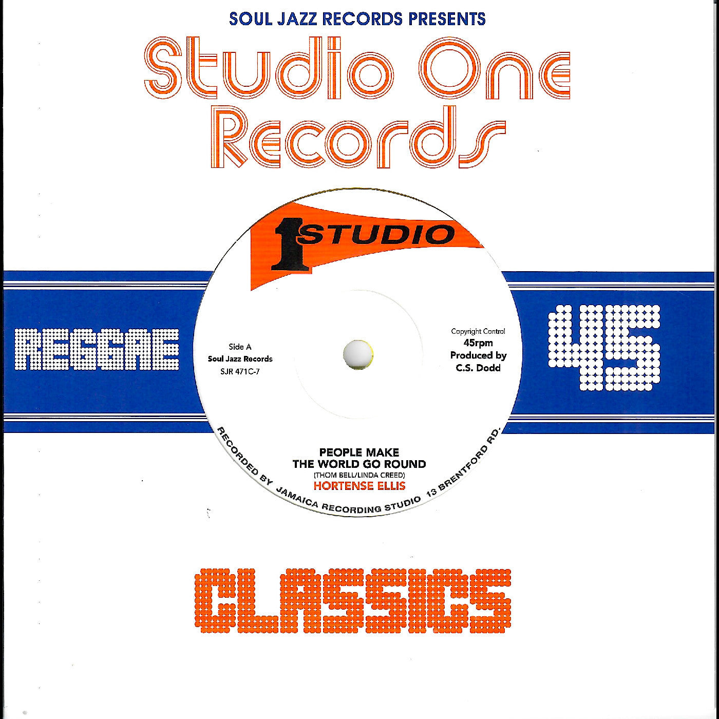 Hortense Ellis - (PRESALE 7/24/26) People Make The World Go Round (YELLOW 7" VINYL) |-