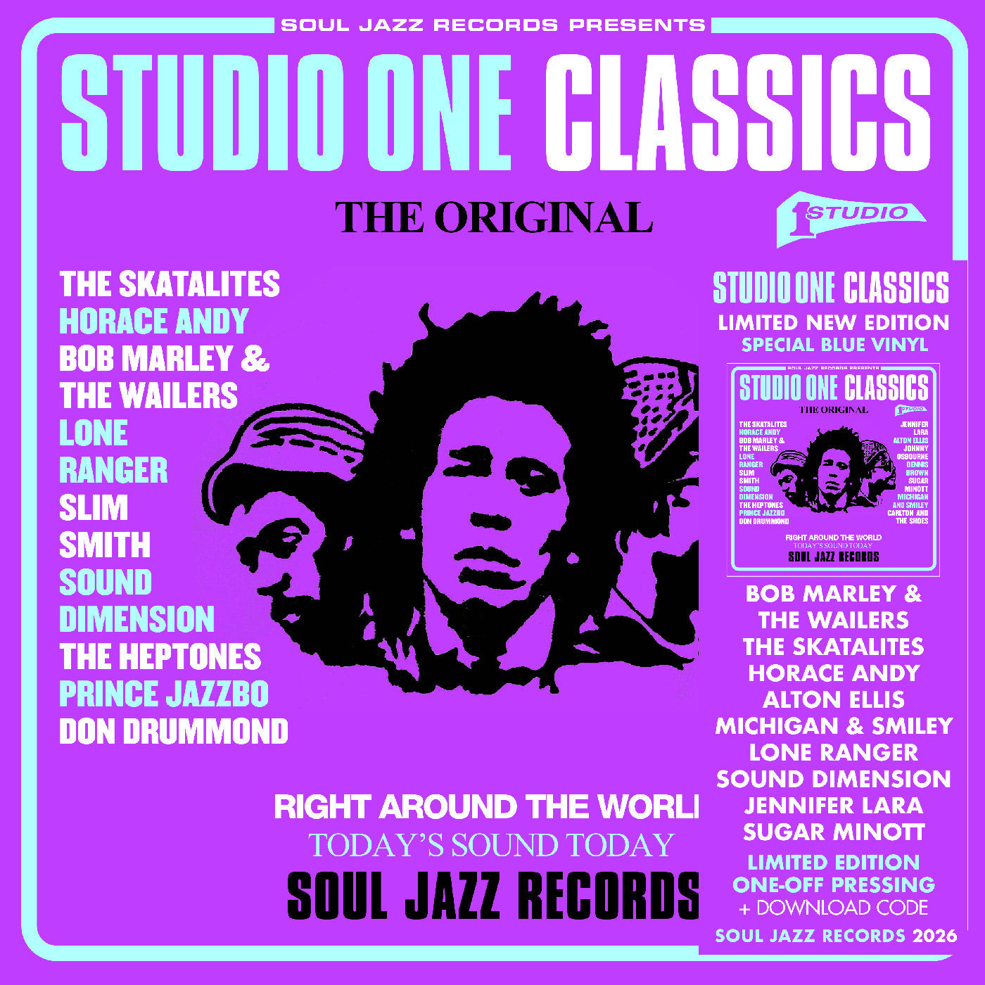 Soul Jazz Records presents - (PRESALE 6/26/26) STUDIO ONE CLASSICS (DDL BLUE 2xVINYL) | Mint (M) Mint (M)-