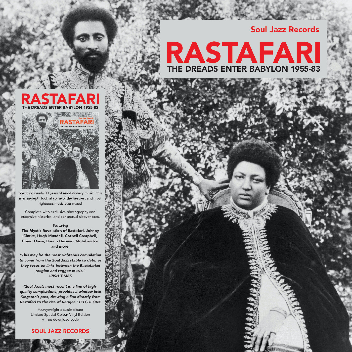 Soul Jazz Records presents - RASTAFARI - The Dreads Enter Babylon 1955-83 (BLUE VINYL) (Vinyl) | Mint (M) Mint (M)-
