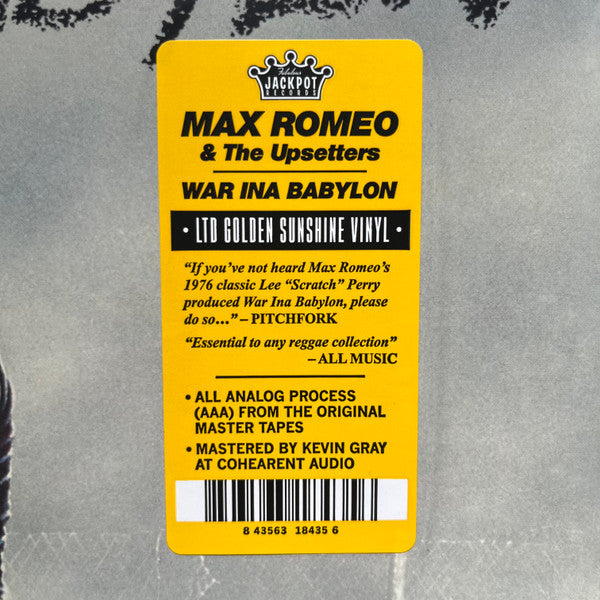 Max Romeo - War Ina Babylon (GOLDEN SUNSHINE VINYL) |-