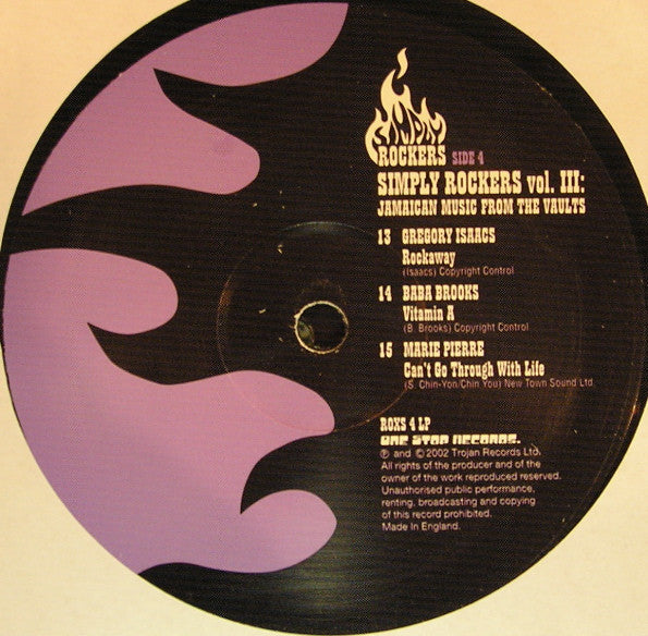 Various - Simply Rockers Vol. III : Jamaican Music From The Vaults | Near Mint (NM) Near Mint (NM)--