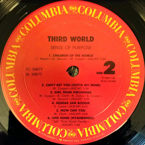 Third World - Sense Of Purpose (VINYL) | Near Mint (NM) Near Mint (NM)--