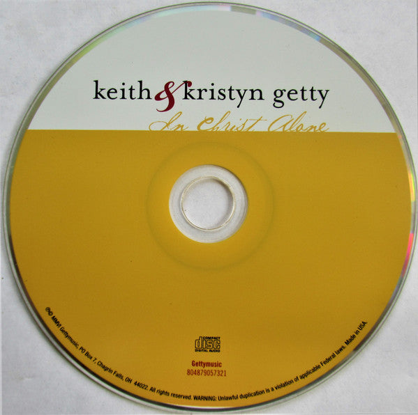 Keith & Kristyn Getty - In Christ Alone (CD) | Mint (M) Mint (M)
