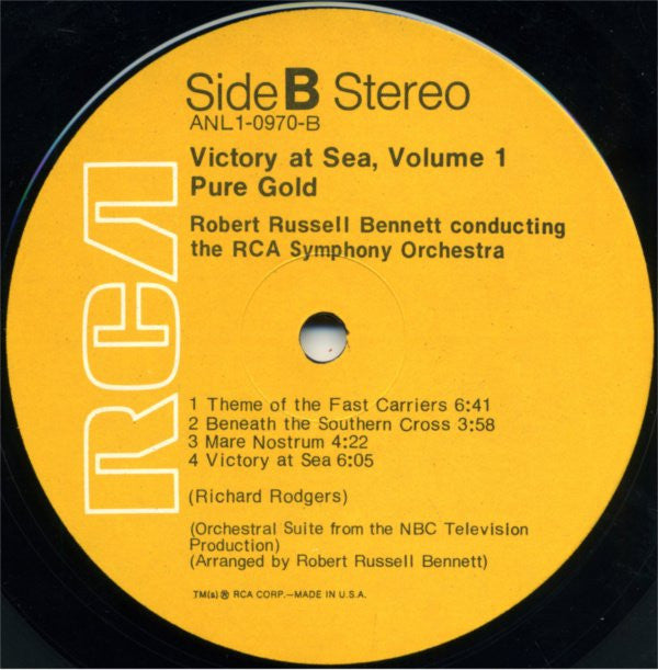 Richard Rodgers / Robert Russell Bennett / RCA Vic - Victory At Sea Volume I | Near Mint (NM) Very Good Plus (VG+)-