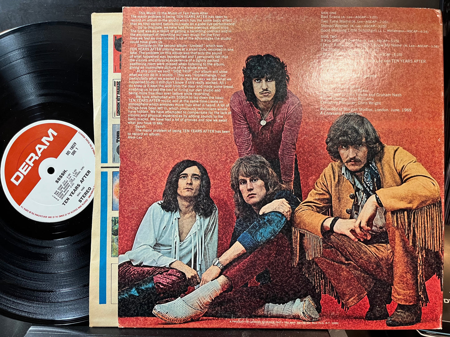 Ten Years After - Ssssh. (VINYL LP) | Excellent+ (EX+) Very Good Plus (VG+)-