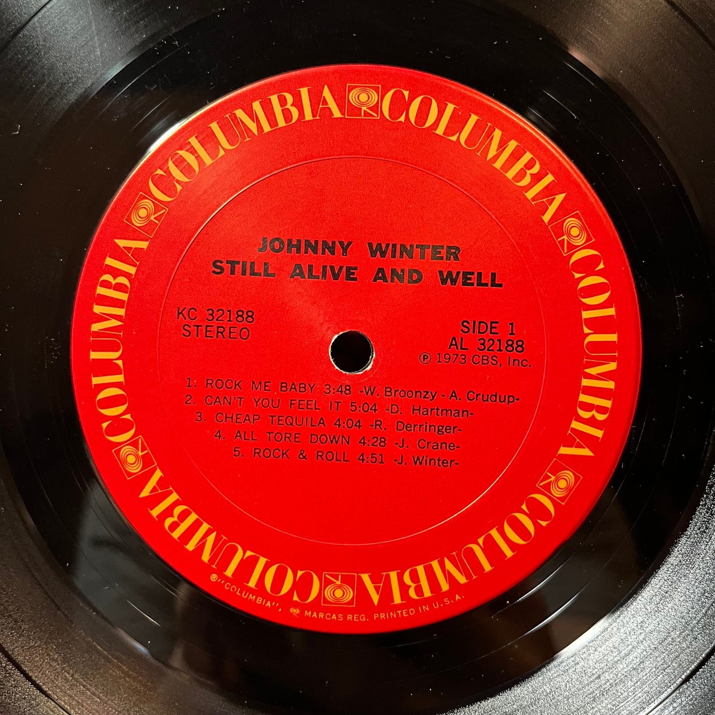 Johnny Winter - Still Alive And Well (VINYL LP COLUMBIA KC 32188 1973) | Excellent+ (EX+) Very Good (VG)-