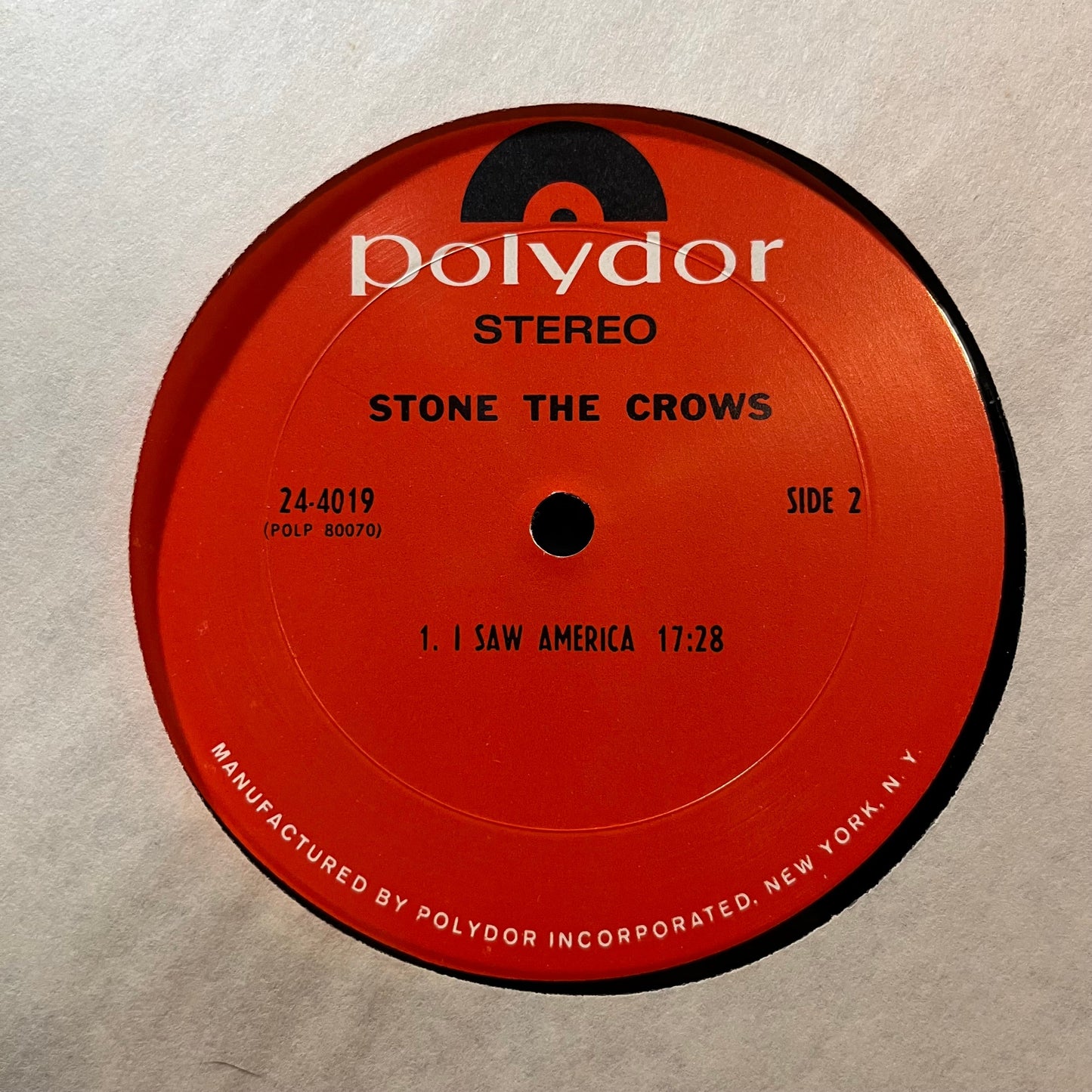 Stone The Crows - Stone The Crows (VINYL LP POLYDOR 24-4019 1970) | Near Mint (NM or M-) Very Good Plus (VG+)-
