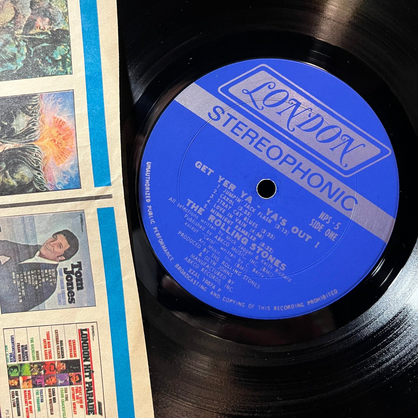 The Rolling Stones - Get Yer Ya-Ya's Out! - The Rolling Stones In Concert (VINYL LP LONDON NPS-5 1970) | Excellent+ (EX+) Very Good Plus (VG+)--