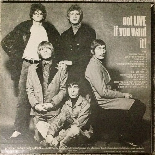 The Rolling Stones - Got Live If You Want It! (VINYL LP LONDON PS 493 1966) | Near Mint (NM or M-) Very Good Plus (VG+)-