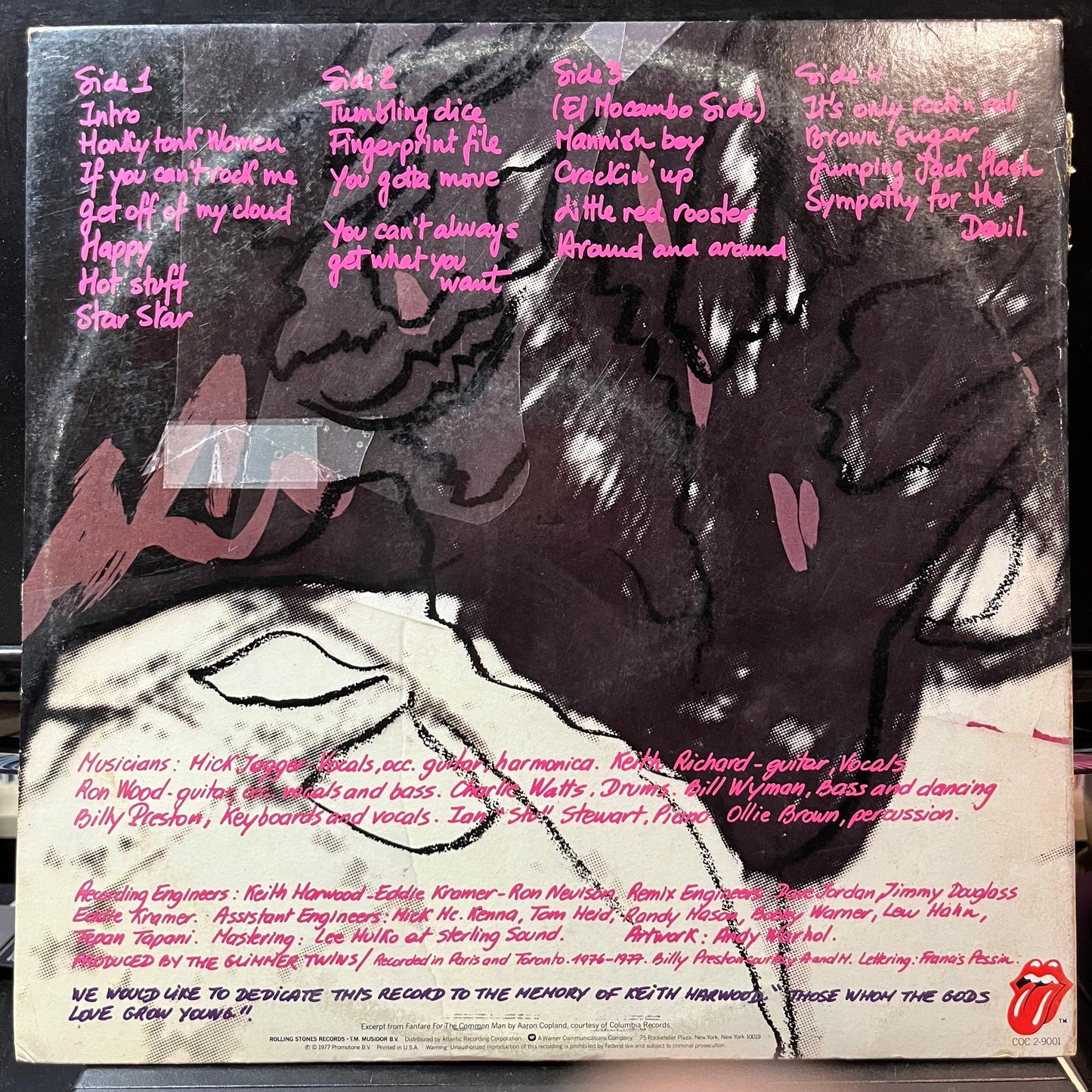 The Rolling Stones - Love You Live (VINYL 2xLP ROLLING STONES COC 2-9001 1977) | Near Mint (NM or M-) Very Good Plus (VG+)--