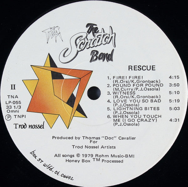 The Scratch Band - Rescue (VINYL LP TNA TNA-LP-055 1979) | USED Near Mint (NM or M-) Excellent+ (EX+)-