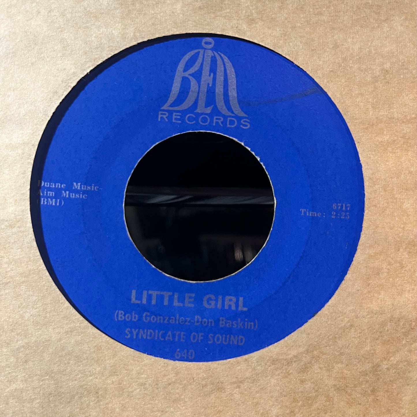 Syndicate Of Sound - Little Girl / You (VINYL 7") | Excellent (EX) Generic--