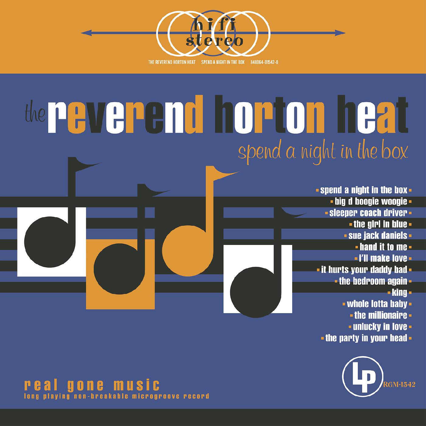 The Reverend Horton Heat - Spend a Night in the Box (GOLD VINYL) | Mint (M) Mint (M)-