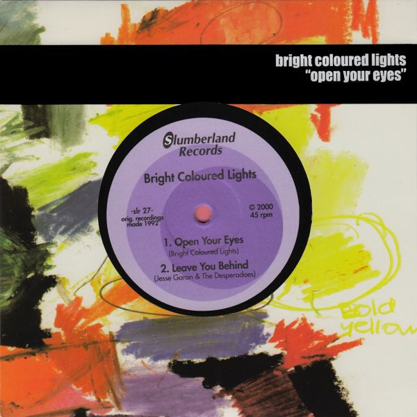 Bright Coloured Lights - Open Your Eyes - 7" (Vinyl) | Mint (M) Mint (M)-