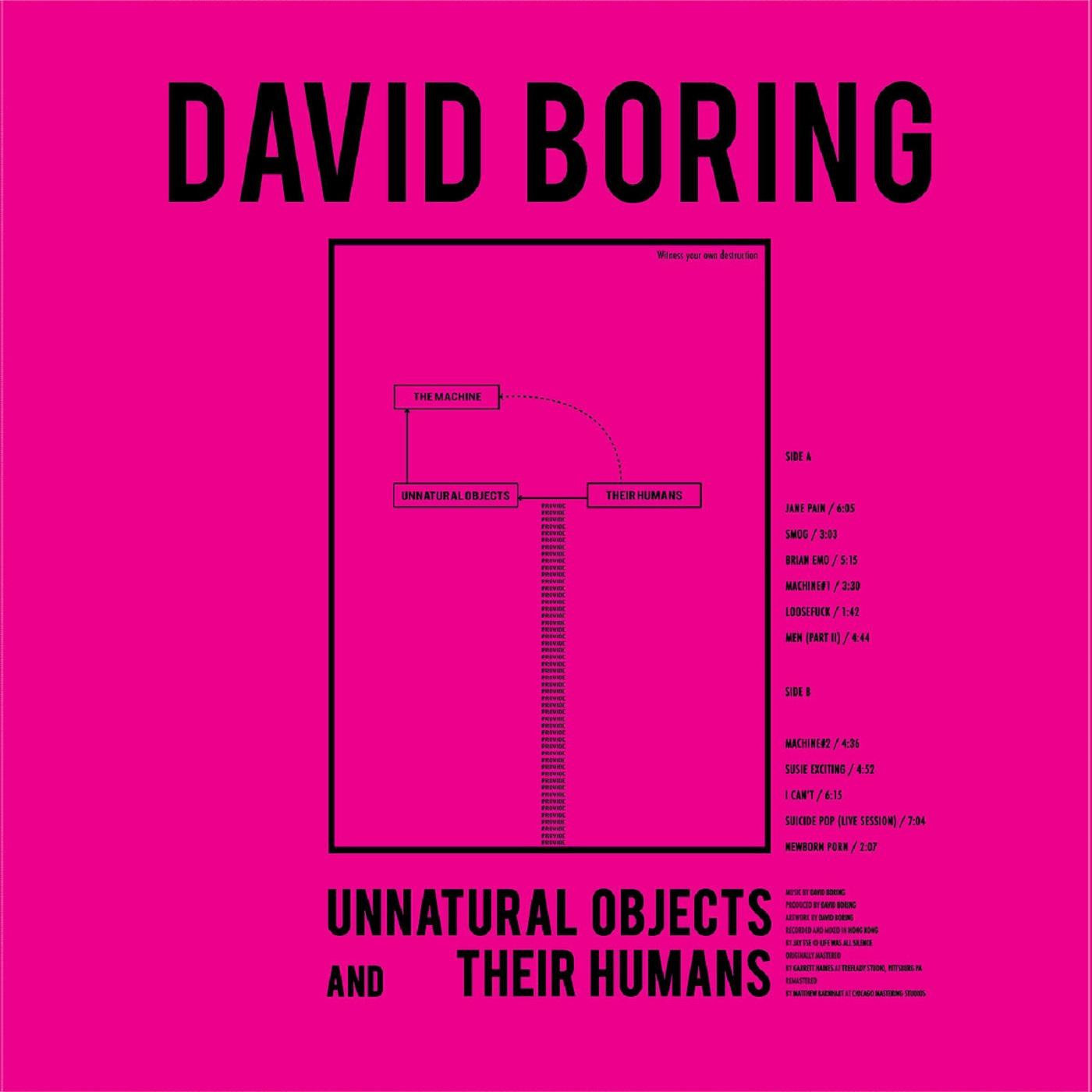 David Boring - Unnatural Objects And Their Humans (GRAY VINYL) (Vinyl) |-