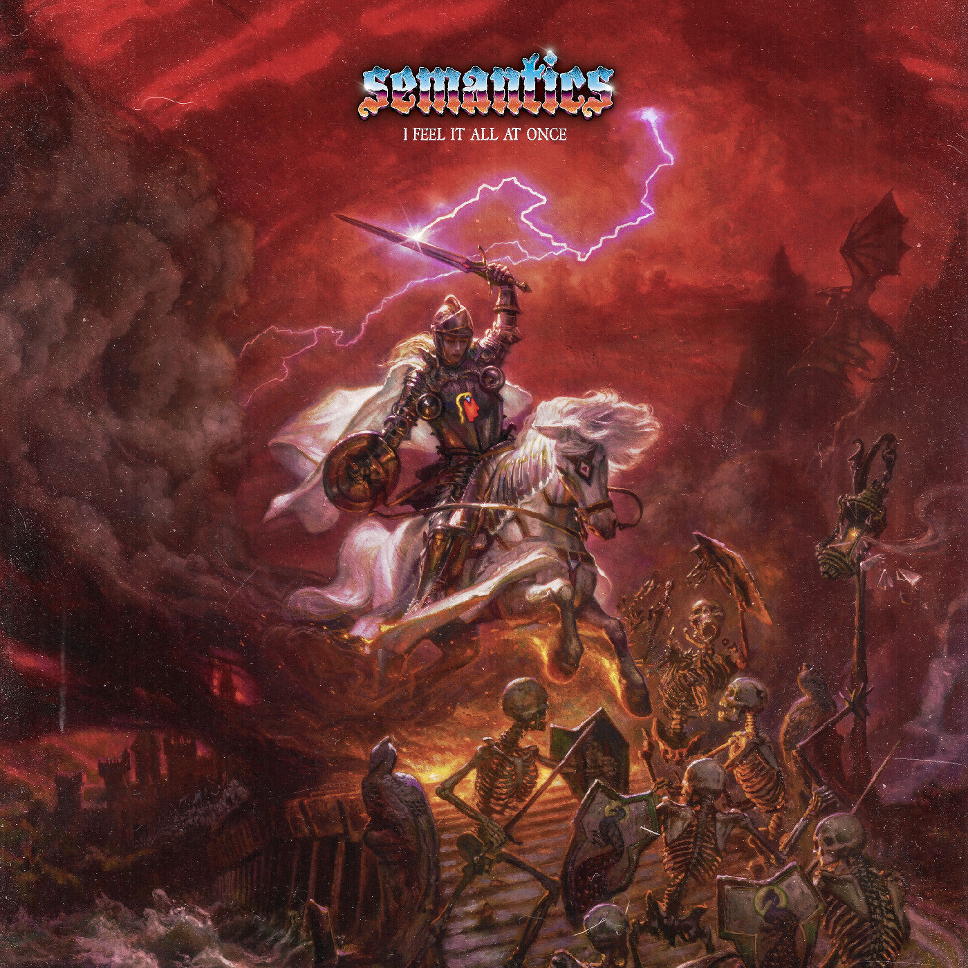 Semantics - I Feel It All At Once (CLEAR WITH RED BLUE & YELLOW SWIRL VINYL) |-
