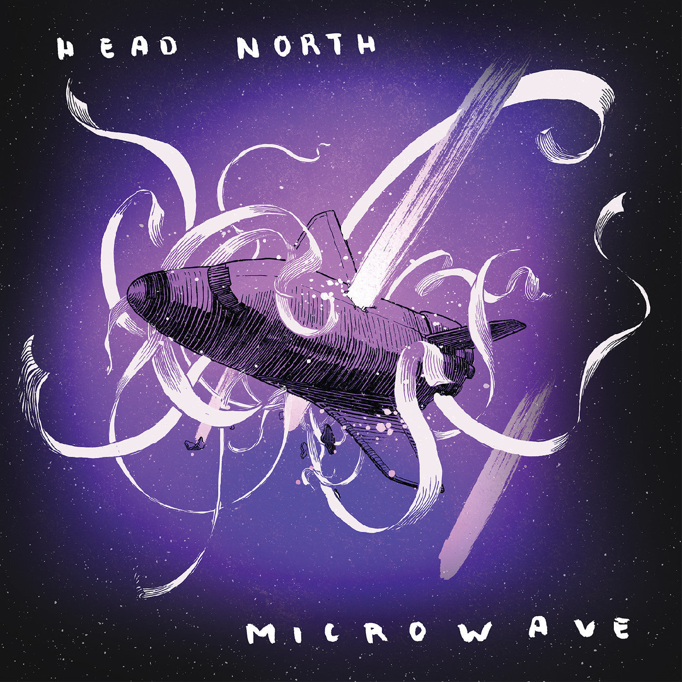 Head North / Microwave - Split (WHITE & PURPLE SPLATTER VINYL) |-