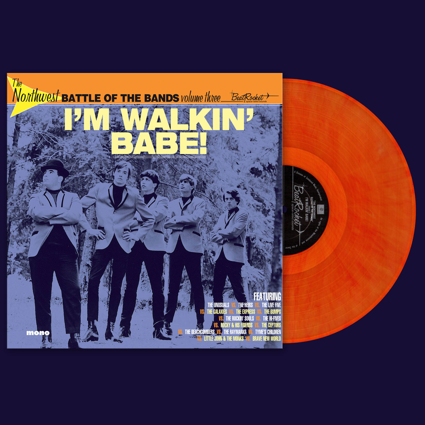 Various Artists - The Northwest Battle Of The Bands Vol. 3: I'm Walkin' Babe! (ORANGE VINYL) |-