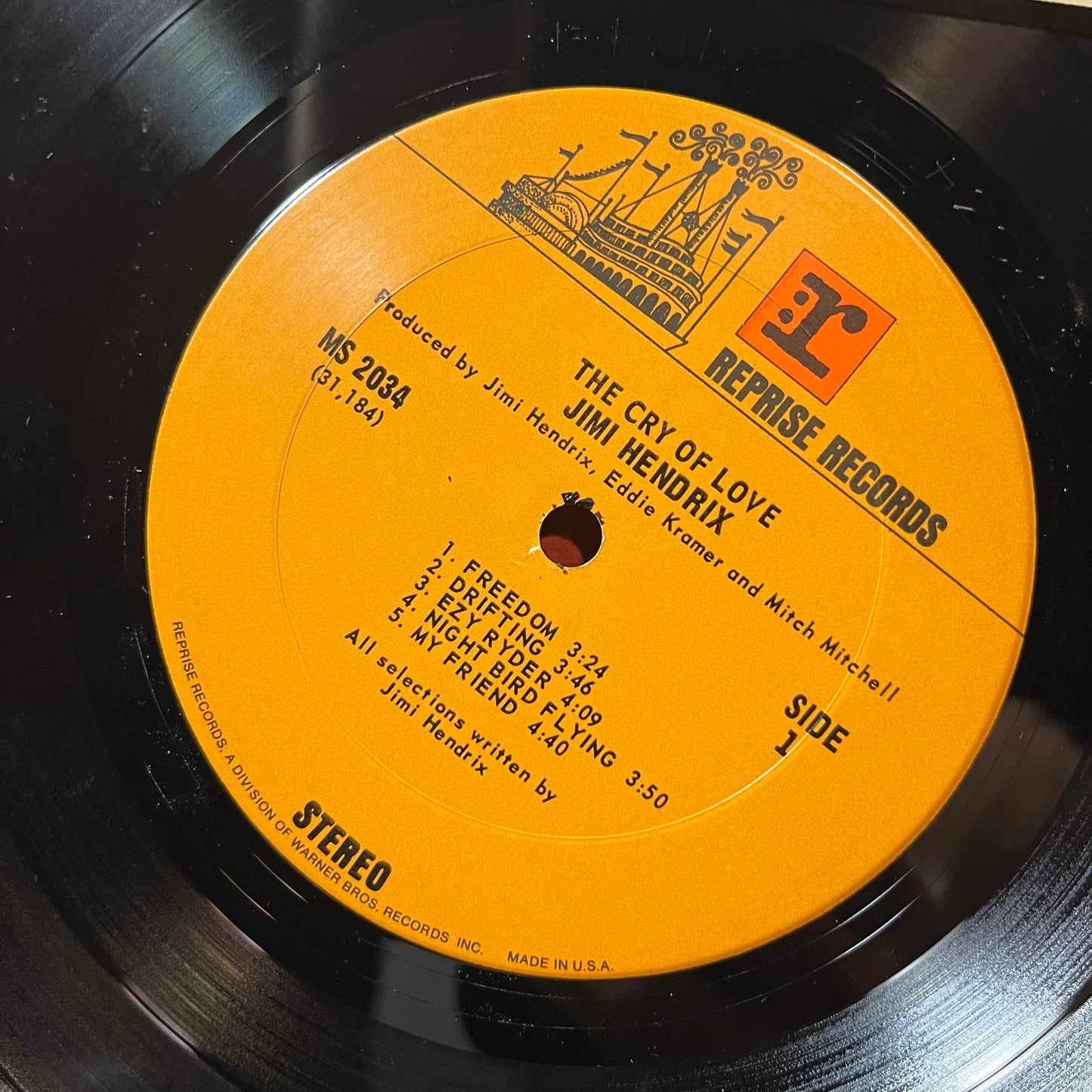 Jimi Hendrix - The Cry Of Love (VINYL LP REPRISE MS2034 1971) | USED Near Mint (NM or M-) Very Good Plus (VG+)--