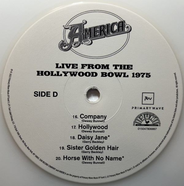 America (2) - Live From The Hollywood Bowl 1975 | Mint (M) Mint (M)-