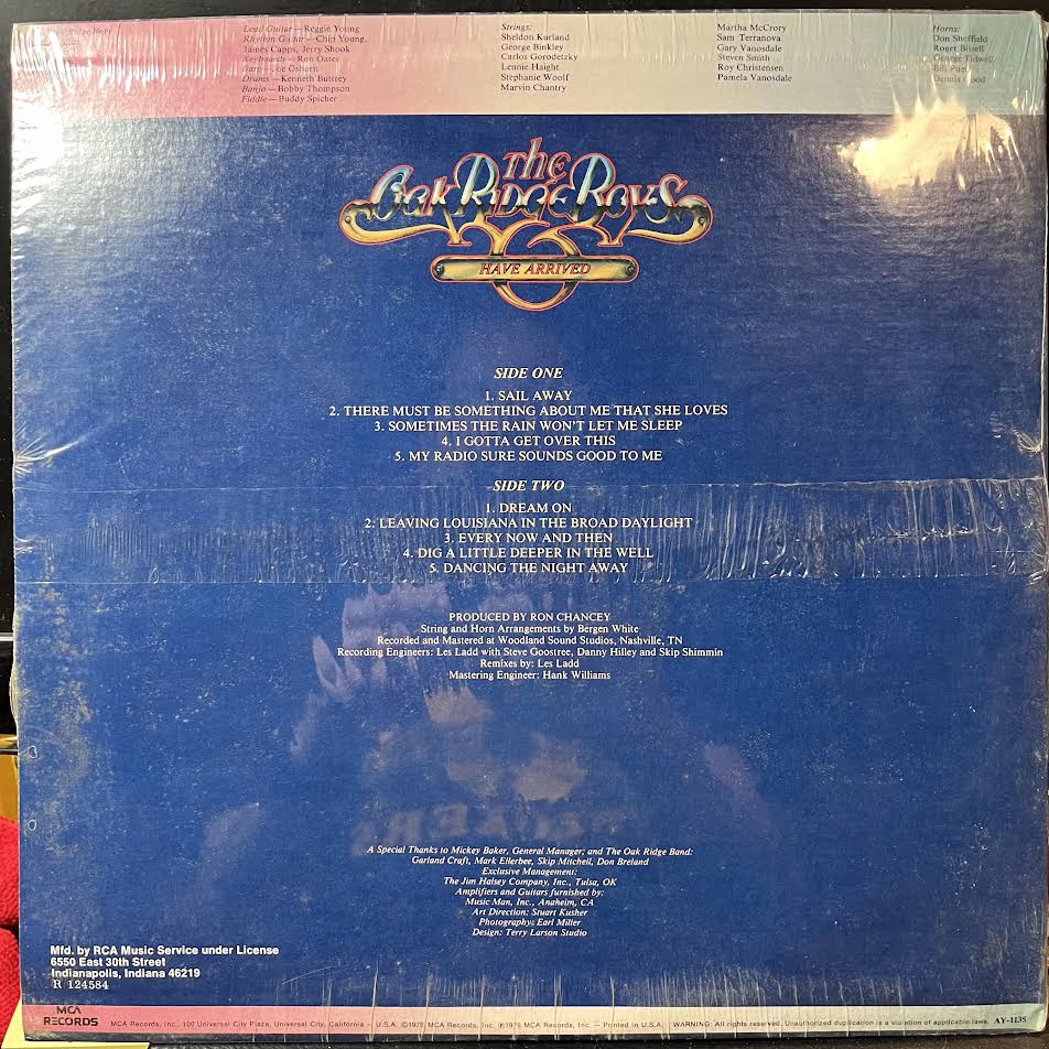 The Oak Ridge Boys - The Oak Ridge Boys Have Arrived (VINYL) | Mint (M) Near Mint (NM)-