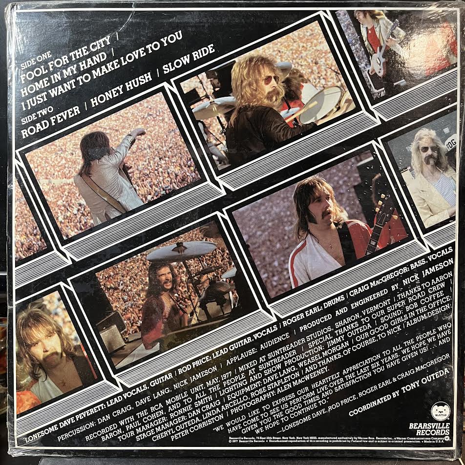 Foghat - Live (VINYL) | Mint (M) Near Mint (NM)-