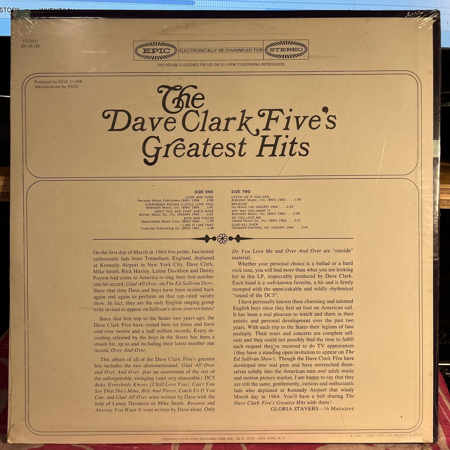 The Dave Clark Five's Greatest Hits | Mint (M) Mint (M)-