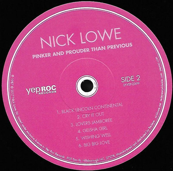 Nick Lowe - Pinker And Prouder Than Previous | Mint (M) Mint (M)-