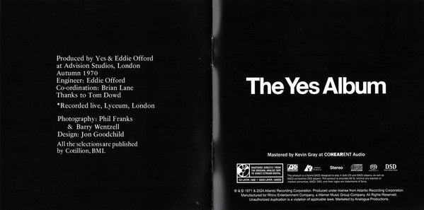 The Yes Album (SACD) | Mint (M) Mint (M)-