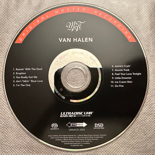 Van Halen *MFSL/SACD* | Mint (M) Mint (M)-