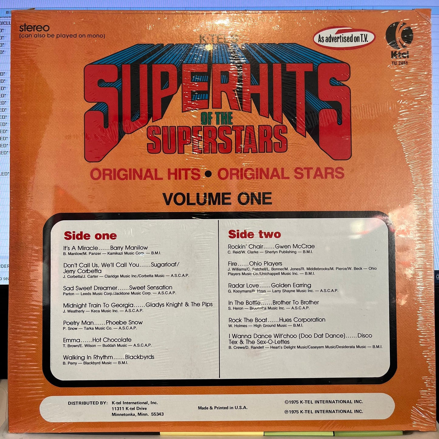 Superhits Of The Superstars Volume One *SEALED* | Mint (M) Mint (M)-