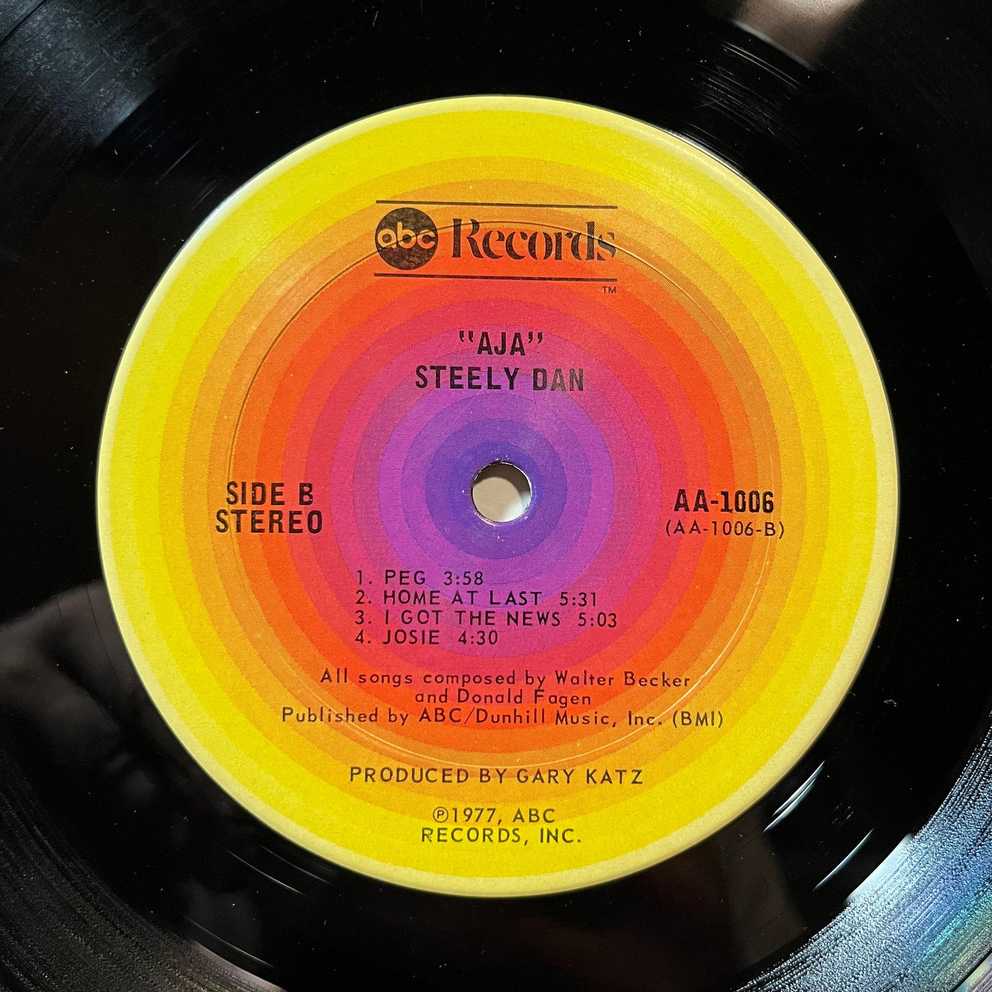Steely Dan - Aja (VINYL LP ABC AA-1006 1977) | Excellent+ (EX+) Very Good (VG)--