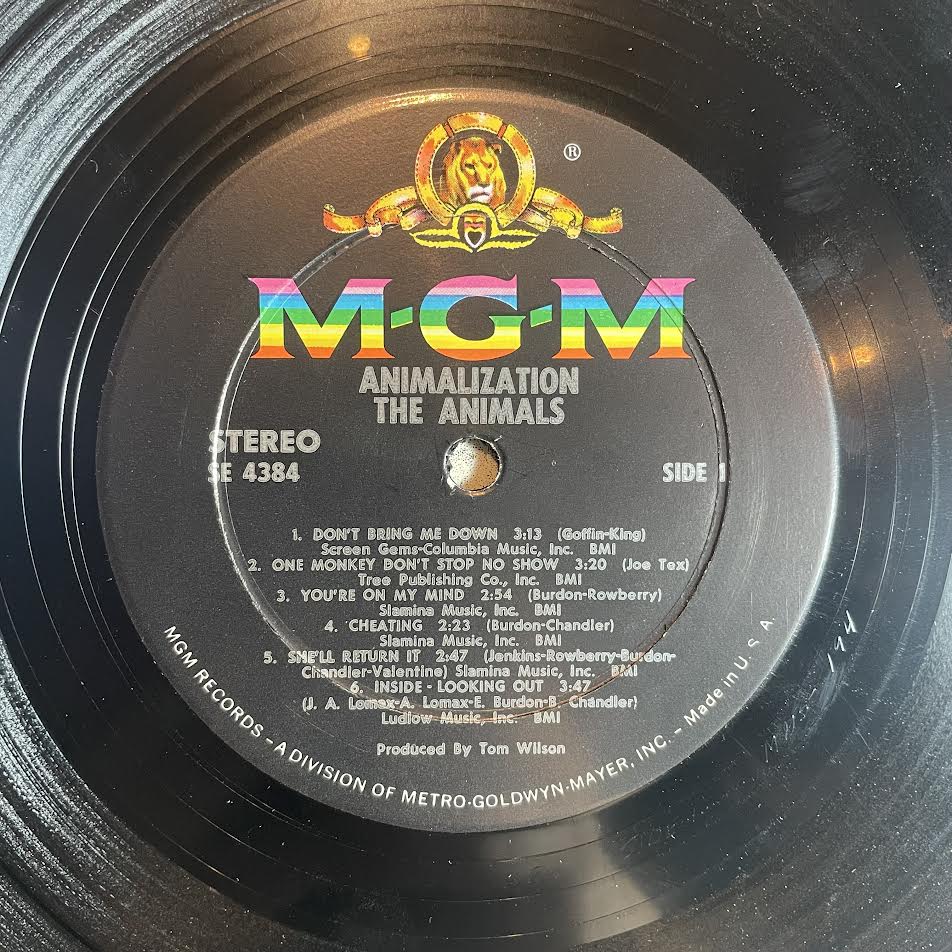 The Animals - Animalization (VINYL) | Excellent+ (EX+) Excellent (EX)--