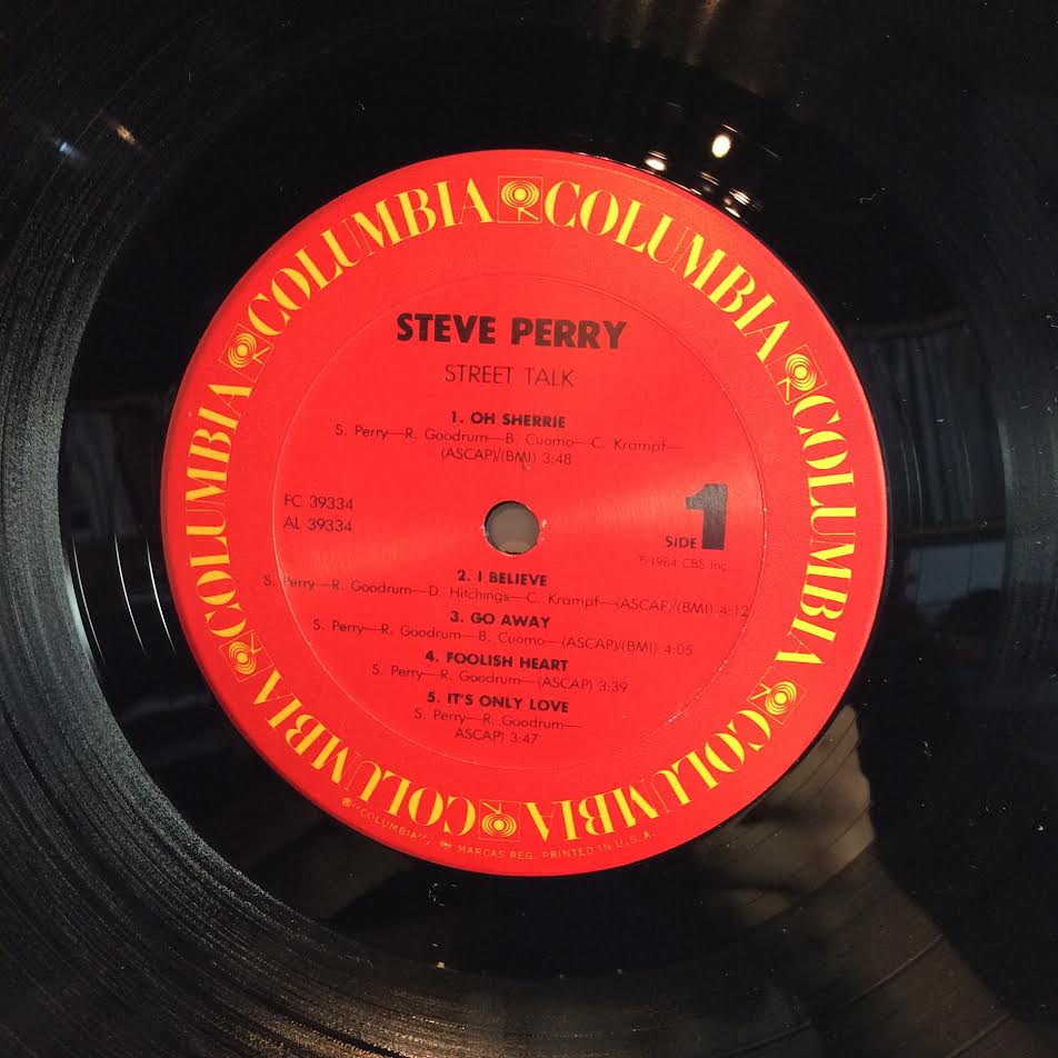 Steve Perry - Street Talk (VINYL LP Columbia – FC 39334 | USED Excellent+ (EX+) Excellent+ (EX+)--