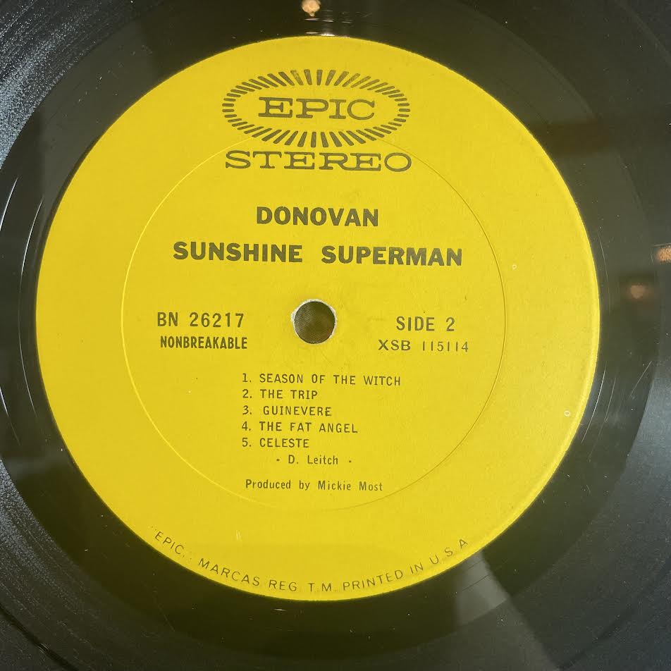Donovan - Sunshine Superman (VINYL) | Excellent (EX) Excellent+ (EX+)--