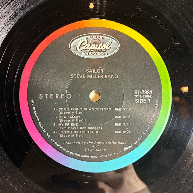 Steve Miller Band - Sailor (VINYL) | Excellent (EX) Very Good Plus (VG+)--