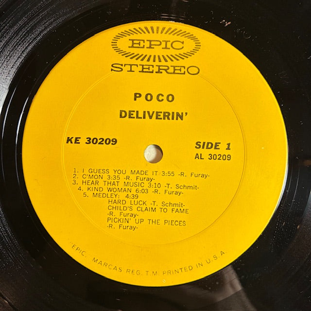 Poco (3) - Deliverin' (VINYL) | Excellent (EX) Very Good Plus (VG+)--