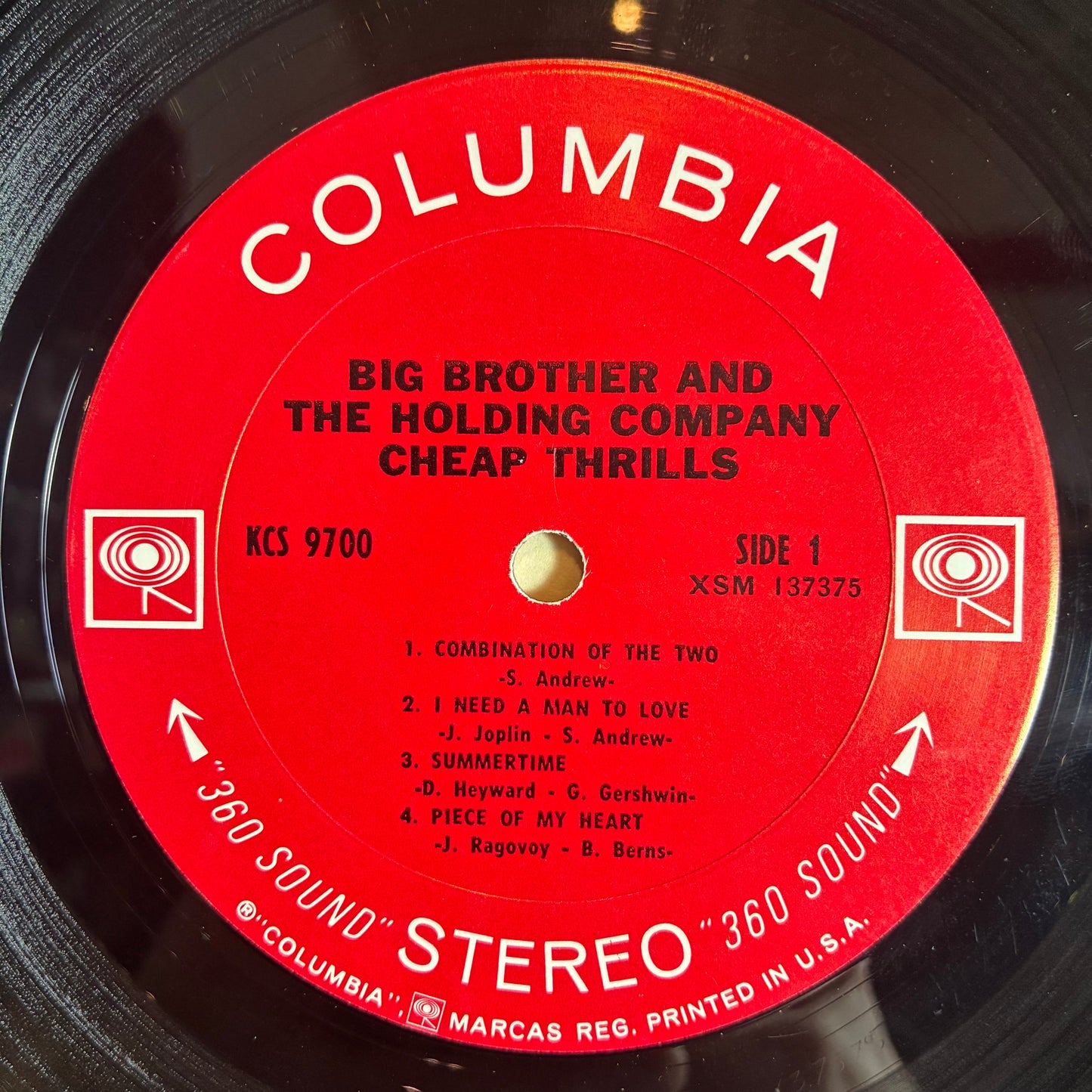Big Brother & The Holding Company - Cheap Thrills (VINYL) | Excellent (EX) Very Good Plus (VG+)--