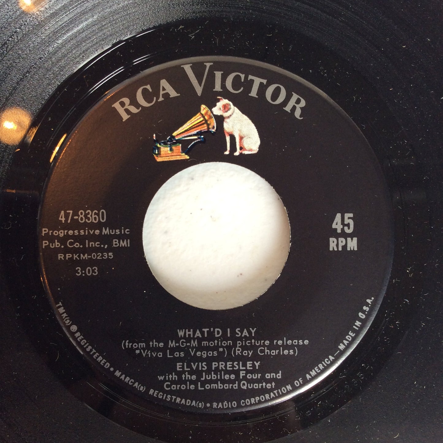 Elvis Presley - Viva Las Vegas / What'd I Say (7" VINYL) | Near Mint- (NM-) Very Good Plus (VG+)--