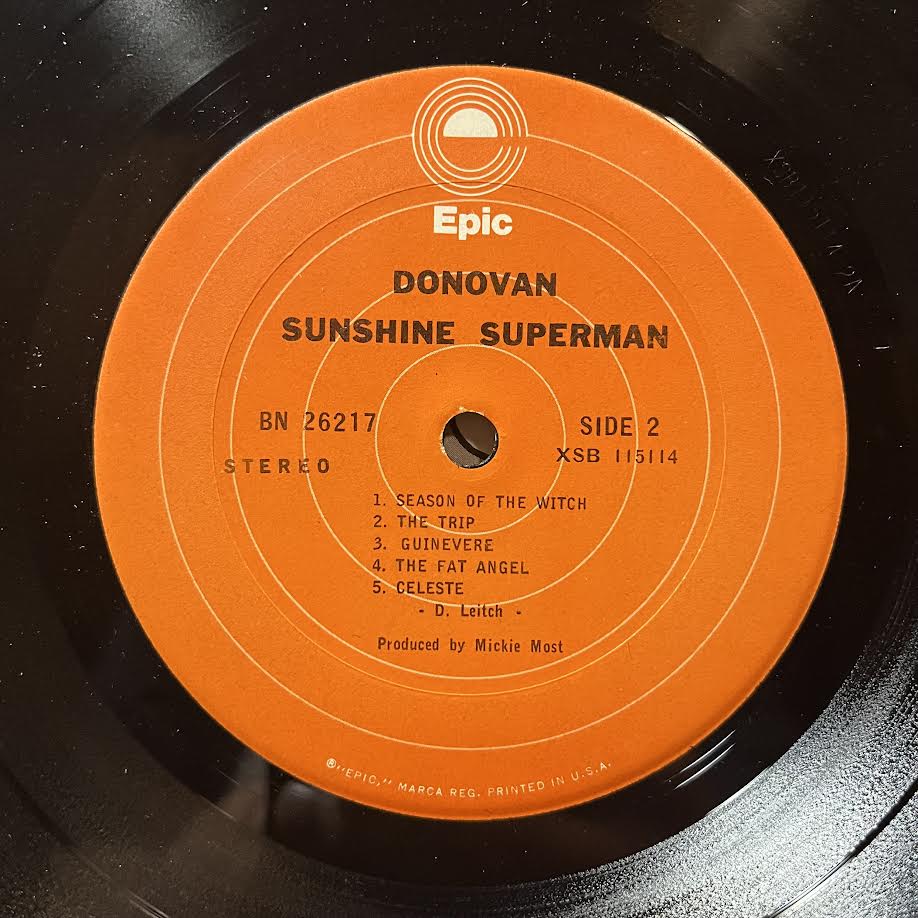 Donovan - Sunshine Superman (VINYL) | Near Mint- (NM-) Excellent (EX)-