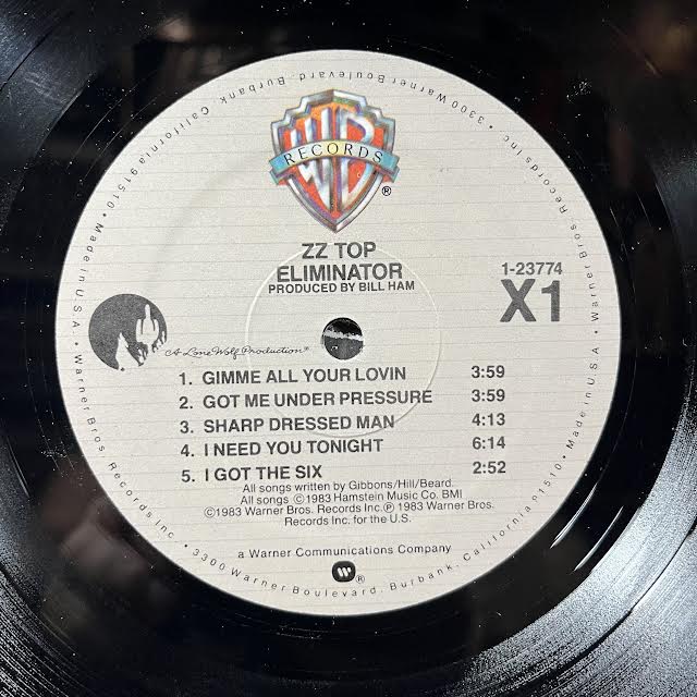 ZZ Top - Eliminator (VINYL) | Near Mint- (NM-) Near Mint- (NM-)-