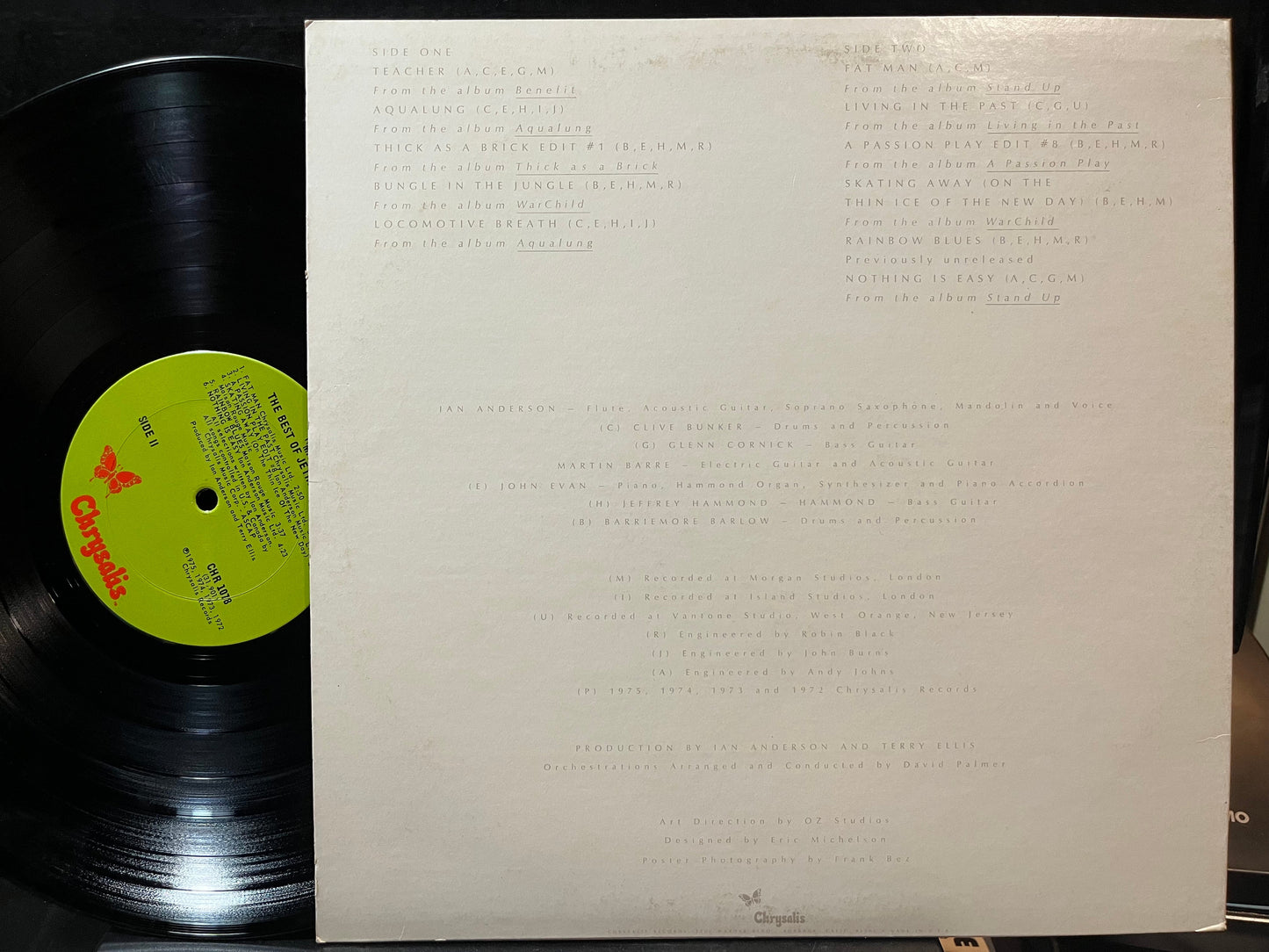 Jethro Tull - M.U.- The Best Of Jethro Tull (VINYL LP CHRYSALIS CHR 1078 1975) | Near Mint- (NM-) Excellent (EX)--