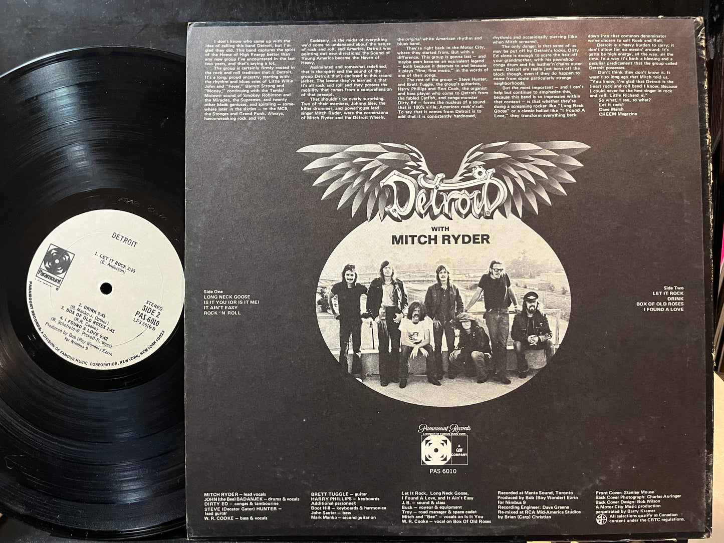Detroit (2) - Detroit (VINYL) | Near Mint- (NM-) Very Good Plus (VG+)--