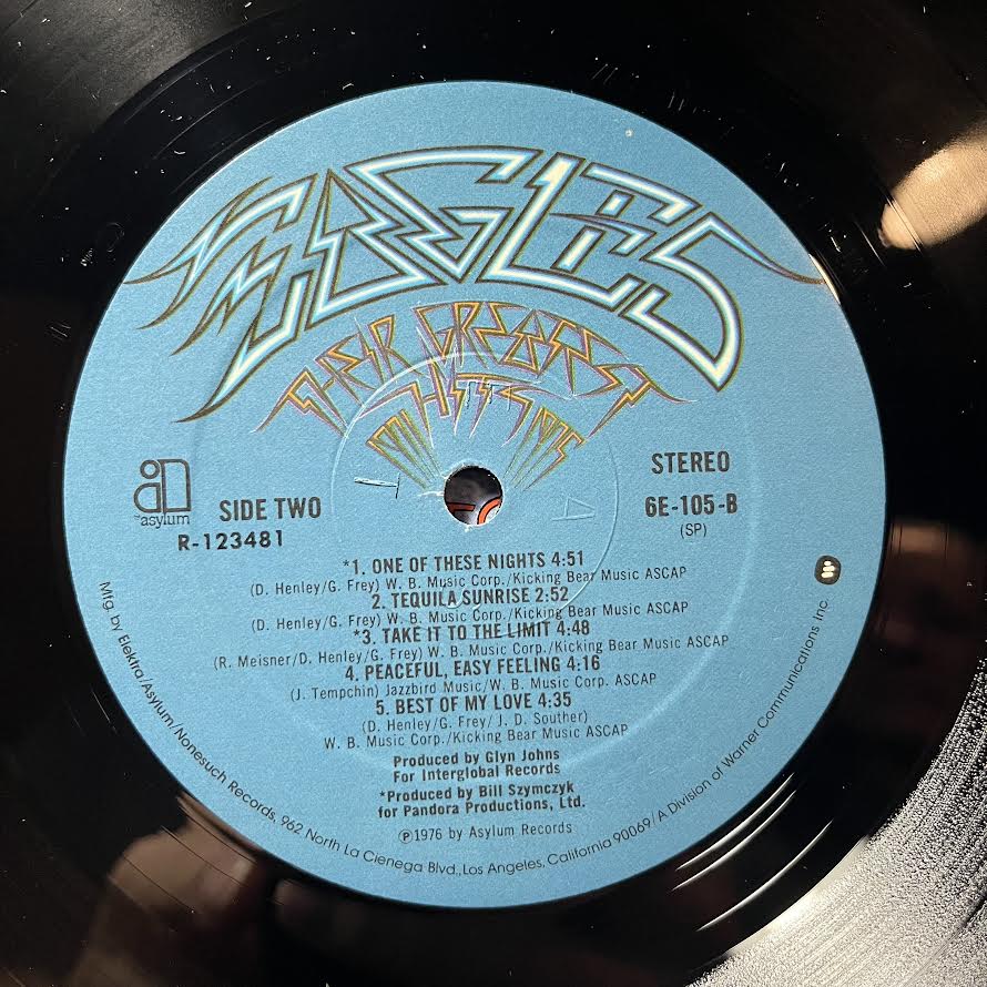 Eagles - Their Greatest Hits 1971-1975 (VINYL) | Near Mint- (NM-) Very Good Plus (VG+)-