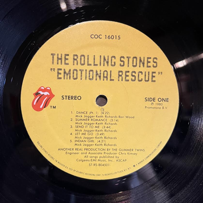 The Rolling Stones - Emotional Rescue *POSTER* | Near Mint (NM) Excellent+ (EX+)-